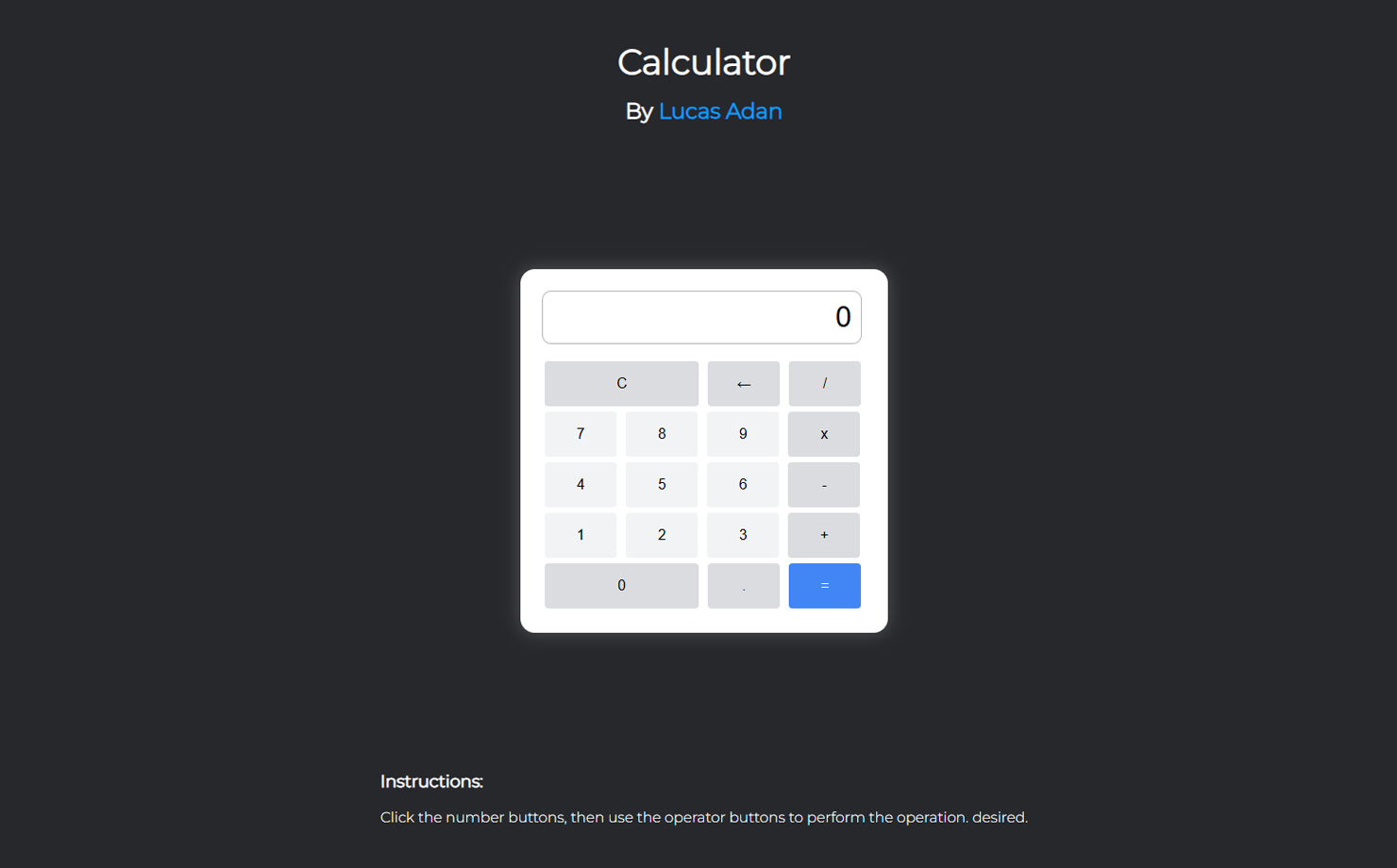 Calculadora Web (Proyecto Personal)