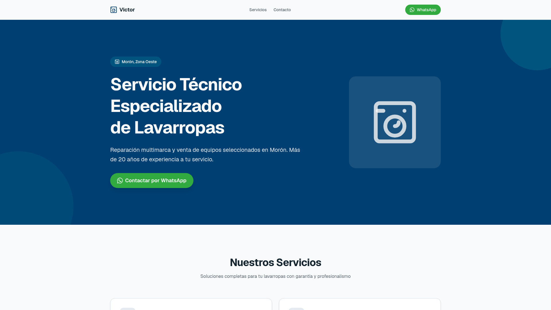 Victor - Servicio Técnico de Lavarropas